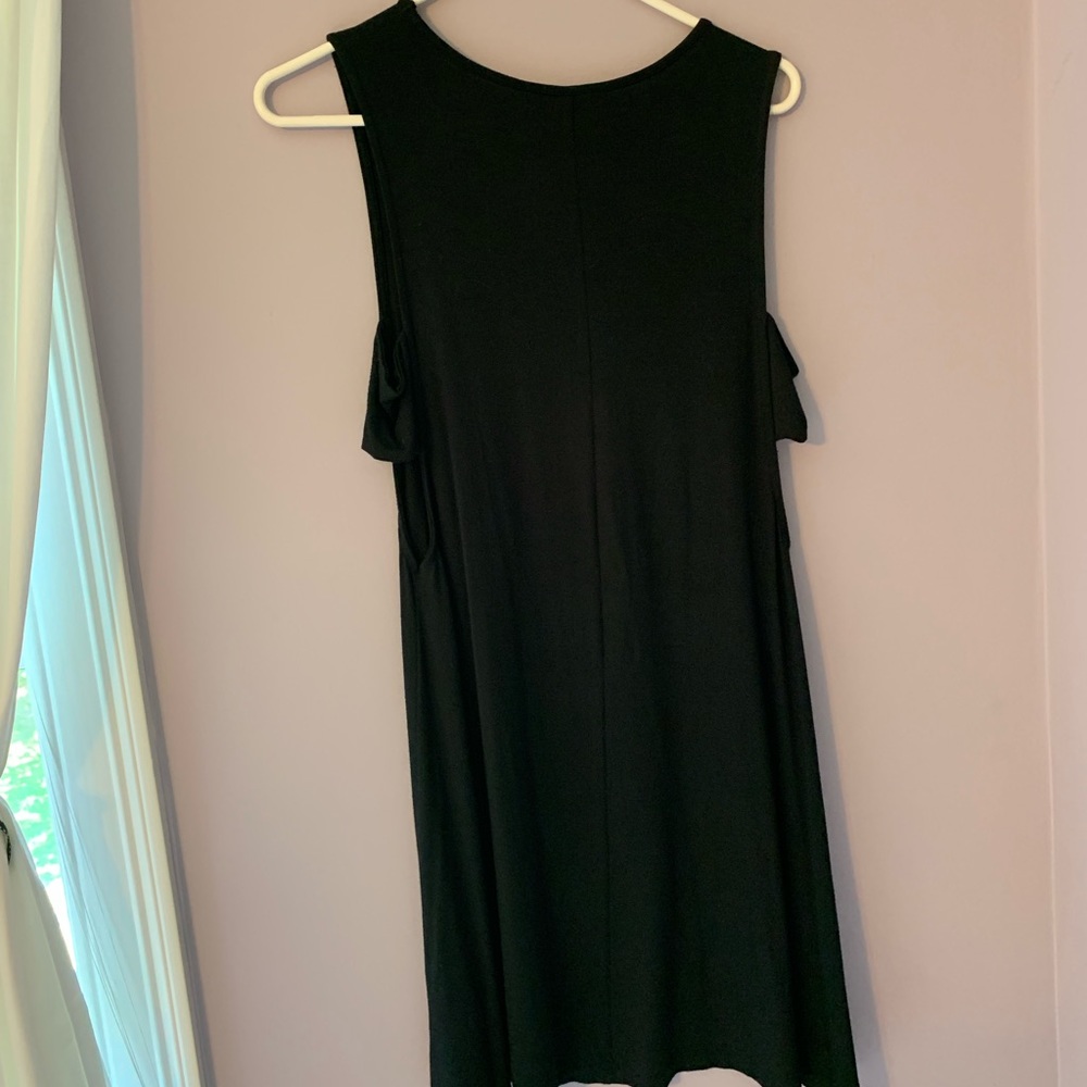 black cutout dress.
